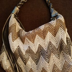 Big Buddha Sequined Hobo Bag